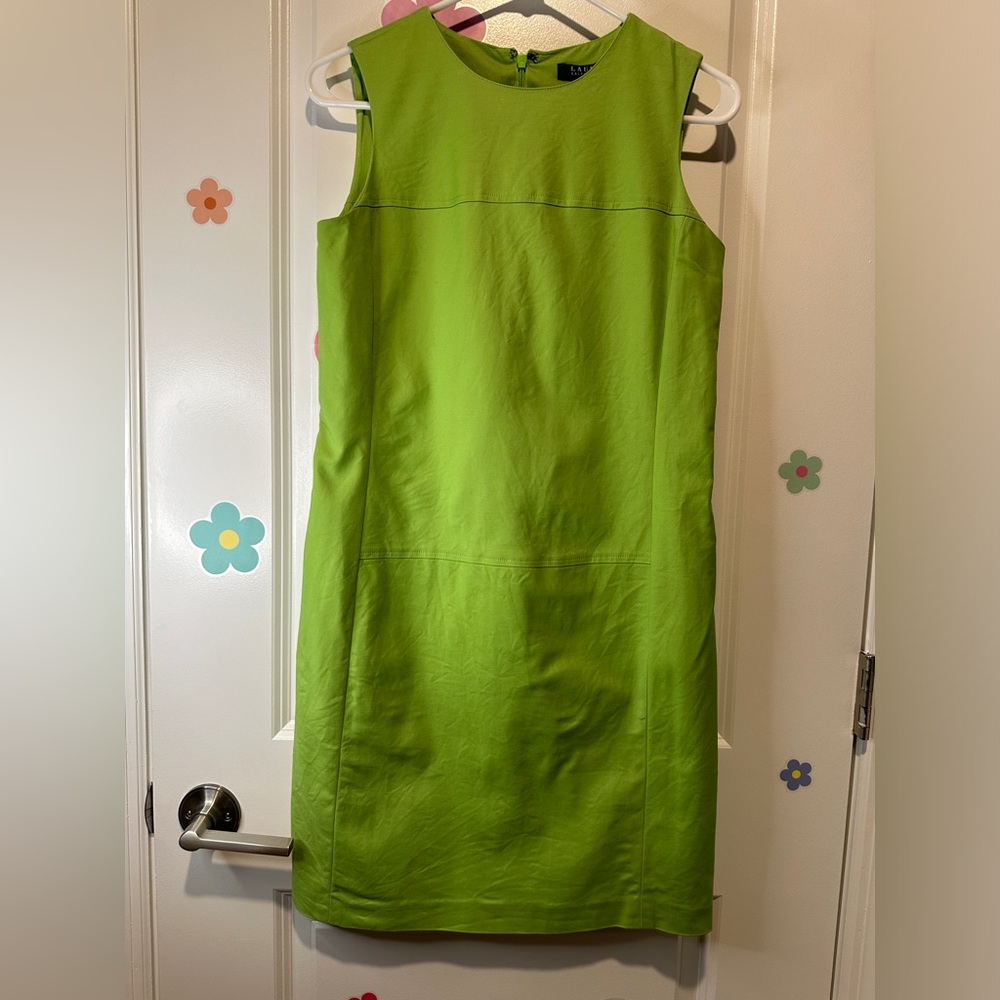 Lauren Ralph Lauren Sleeveless Green Midi Dress